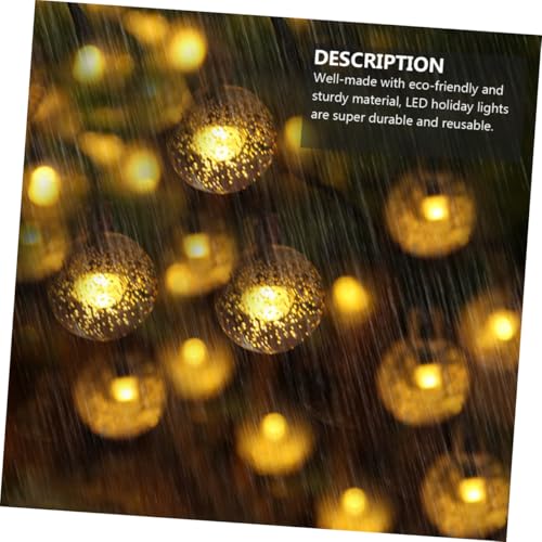 Luces LED Solares Burbuja 5m Exterior Patio Jardín miniatura 3