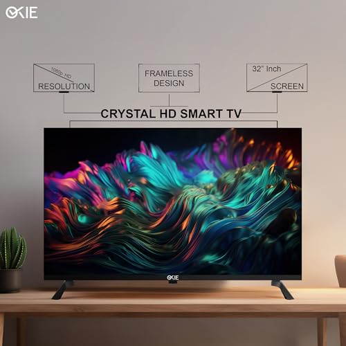 Image of Okie TV 82 cm (32 Inch) HD Smart LED TV BCDH-32AB (Black)