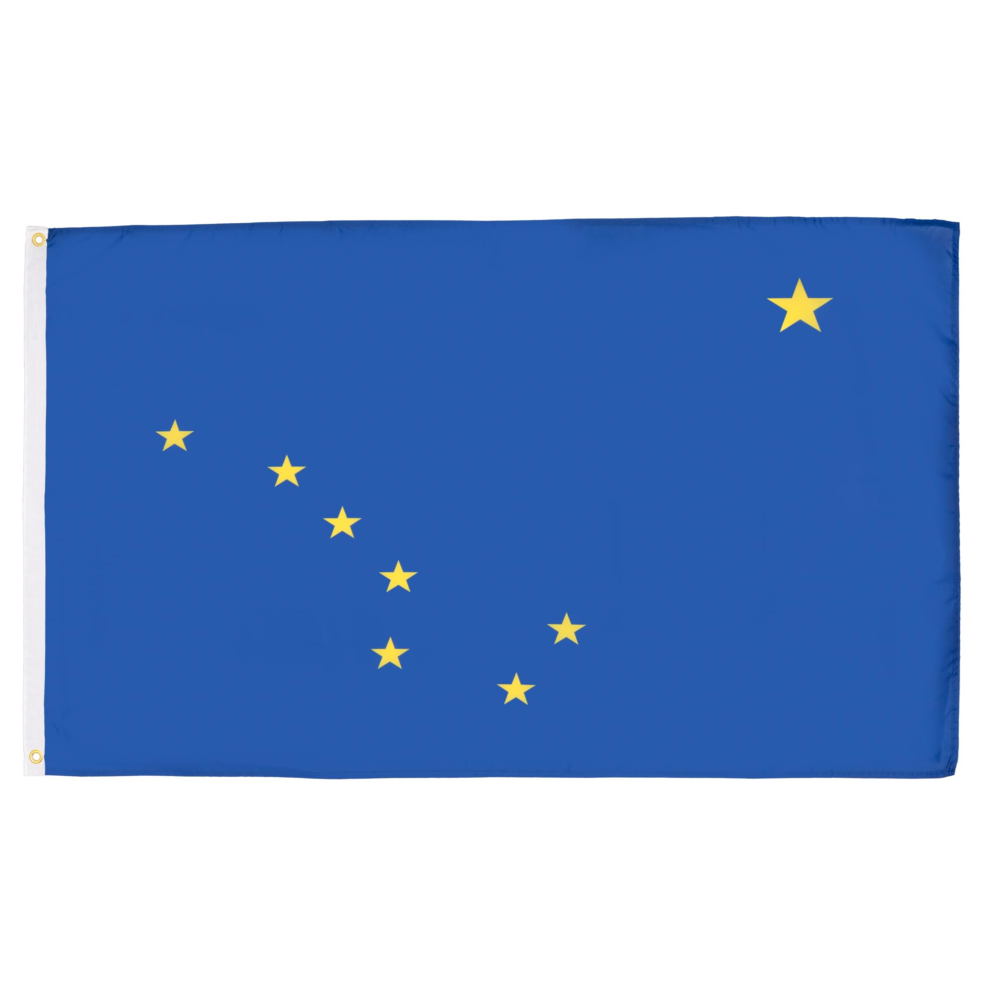 AZ FLAG - Flagge Alaska - 90x60 cm - Bundesstaat Alaska Fahne 100% Polyester mit Messing-Ösen - 50g