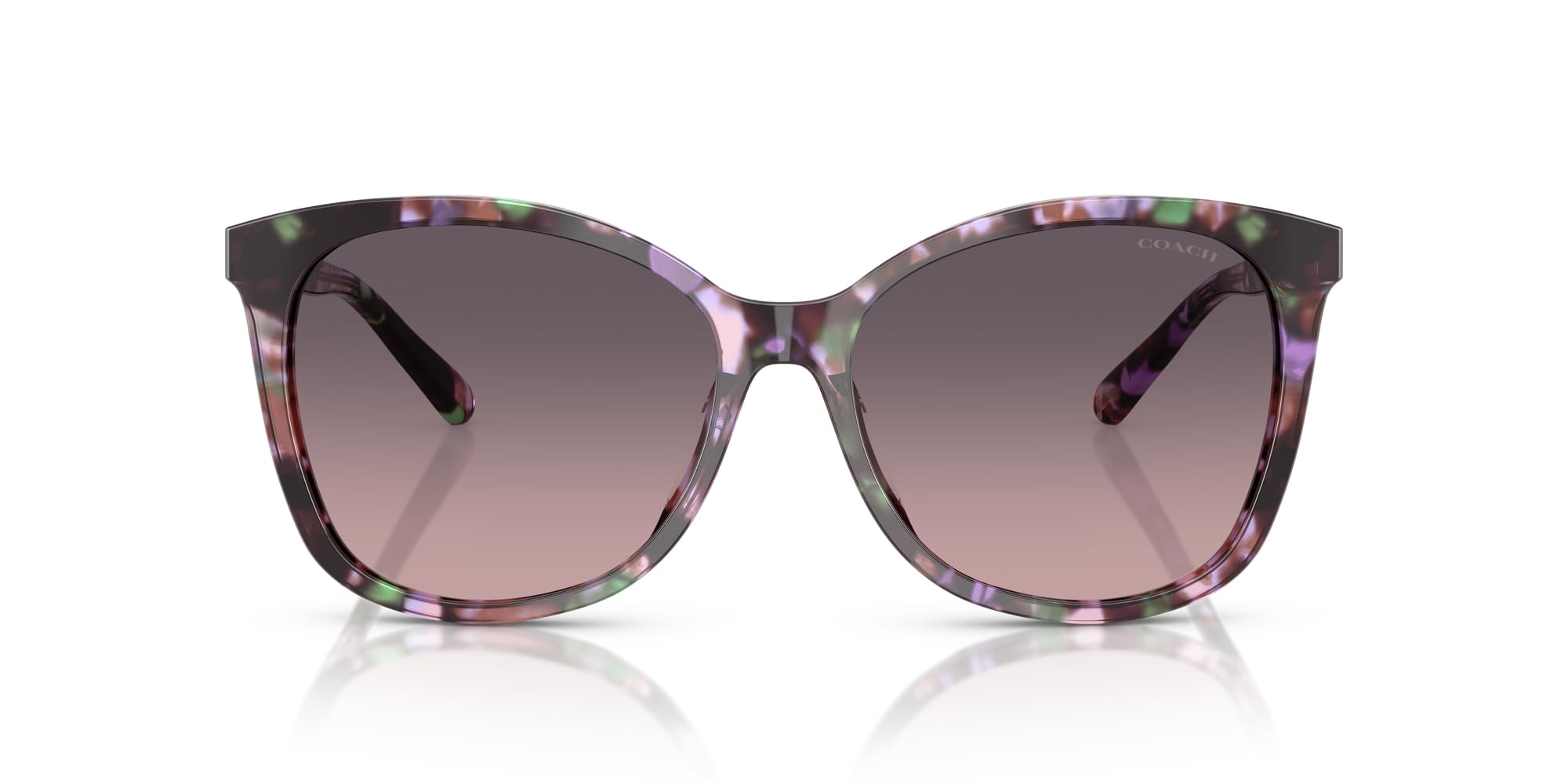 COACH Lentes de sol cuadrados HC8271u de ajuste universal para mujer