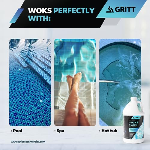 Gritt Commercial 6P-ZLMS-ZHLB Metal Out Stain And Scale Control | Pool, Hot Tub And Spa Chemicals For Scale Metal And Stain Control | Calcium Remover And Scale Preventer thumb #6