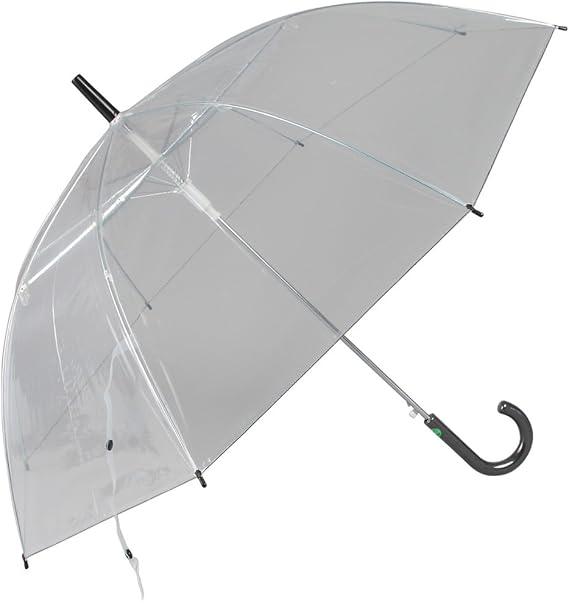 Amazon Co Jp 地球にやさしいビニールジャンプ傘 親骨60cm 黒 2648 服 ファッション小物