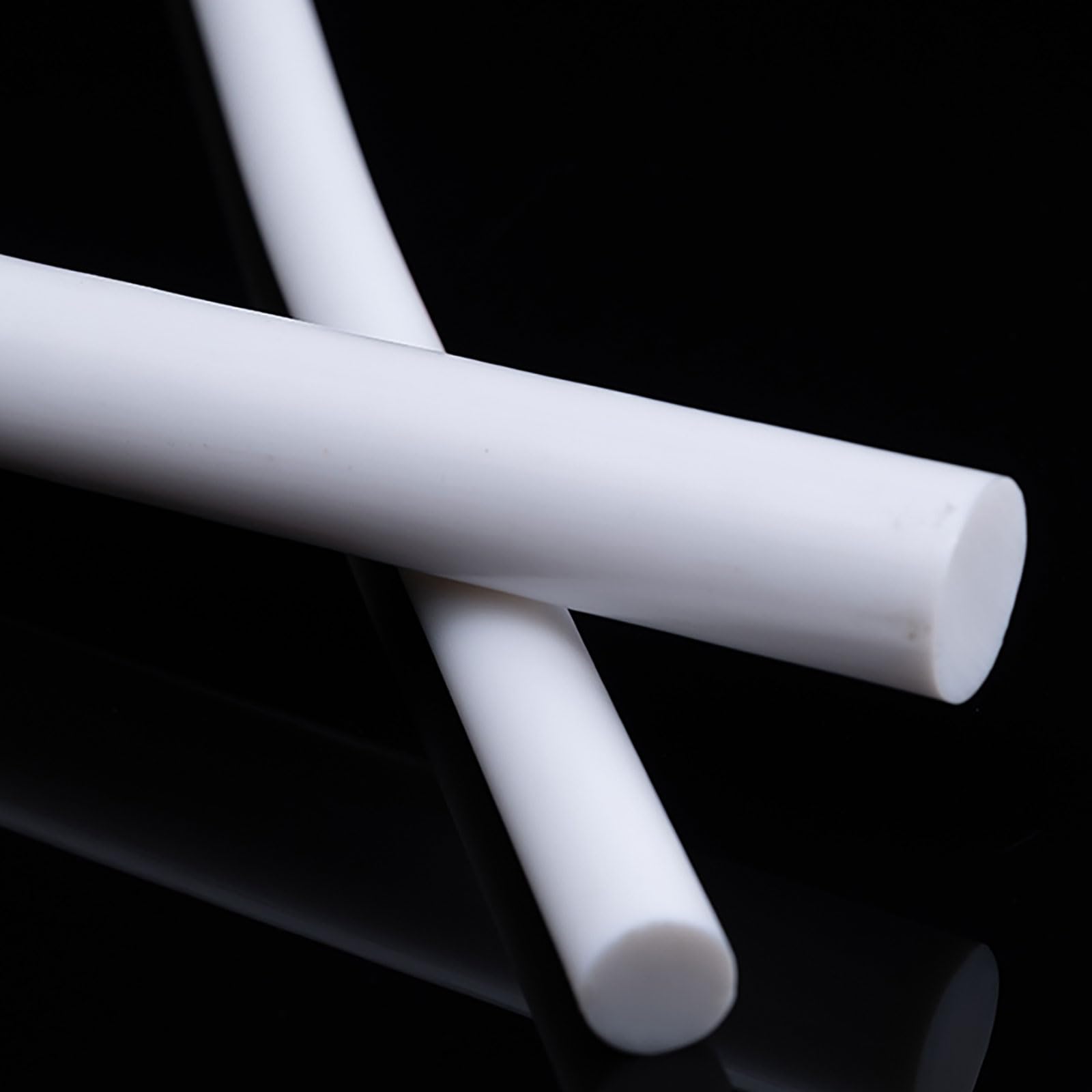 Barra in PTFE e Teflon, confezione da 5, 100 cm, diametro 1-4 mm, lavorabile, antiaderente, resistente agli agenti chimici, for uso fai da te e industriale(2mm)