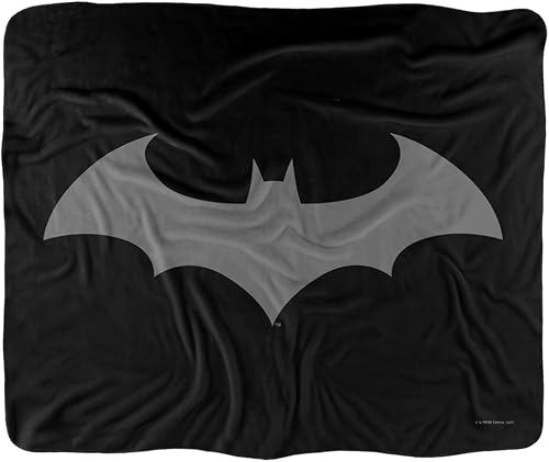 Miniatura 2 de Manta de Batman, 50 x 60 pulgadas, con logotipo de Hush sedoso al tacto, manta de sherpa súper suave
