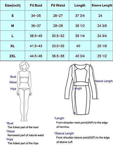 Kate Kasin Women Round Neck Long Sleeve Swing Casual Dresses Cotton White S,KK761-2