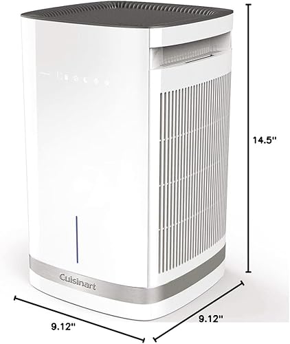 Miniatura 10 de Cuisinart Purificador de aire para cubierta de cocina / habitación mediana, filtro HEPA H13, CAP-500