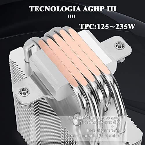 Thermalright Assassin King 120 SE Wentylator do CPU, AK120 SE, 5 Heatpipes, TL-C12C PWM, cichy wentylator, chłodnica CPU z łożyskiem S-FDB, do AMD AM4 AM5/Intel 1700/1150/1151/1200