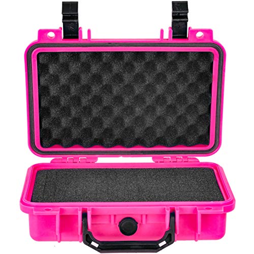 Maleta rígida protectora impermeable para cámara 11.6"x8.3"x3.8" rosa miniatura 2