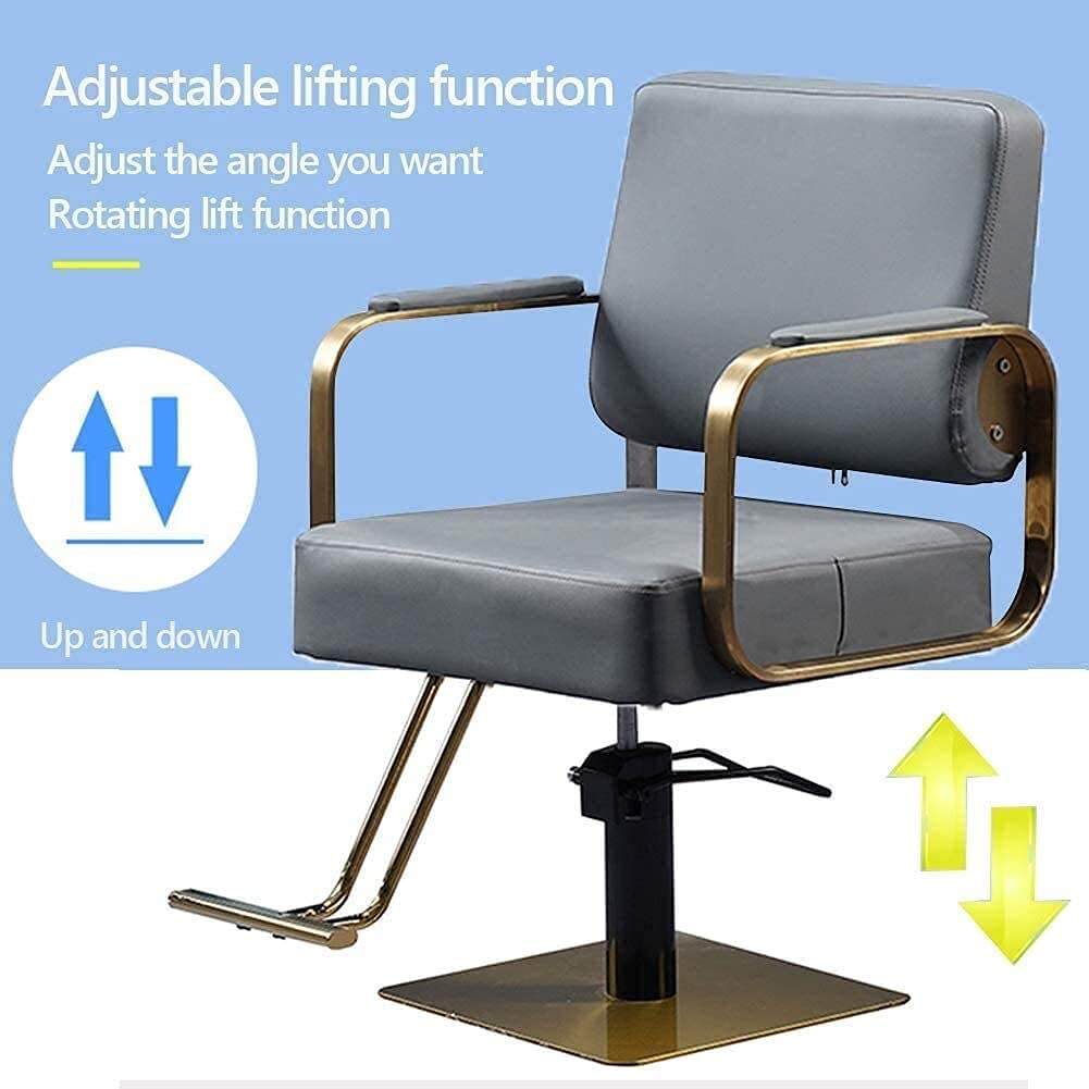 美容室 理容室 リベット打ちサロンチェア アームチェア 椅子 ブラック