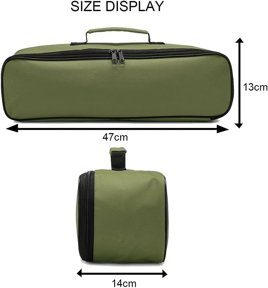 18-Inch Waterproof Tool Bag Oxford Cloth Tool Tote Electrician Storage Bag Parts Bag for Screws Drill Bit Portable Organizer Pouch Case (Color : Black)