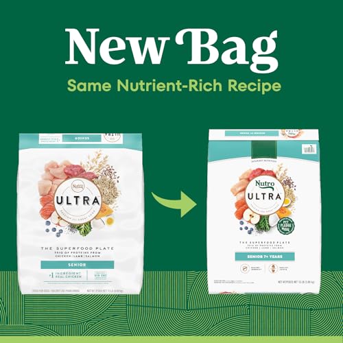 Image of Nutro Ultra High Protein Senior Dry Dog Food, Chicken, Lamb & Salmon, 13 lb