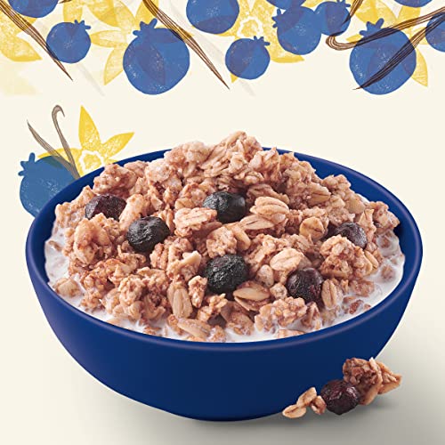Image of Cascadian Farm Organic Granola, No Added Sugar, Blueberry Vanilla Cereal, Resealable Pouch, 11 oz (Pack of 5)