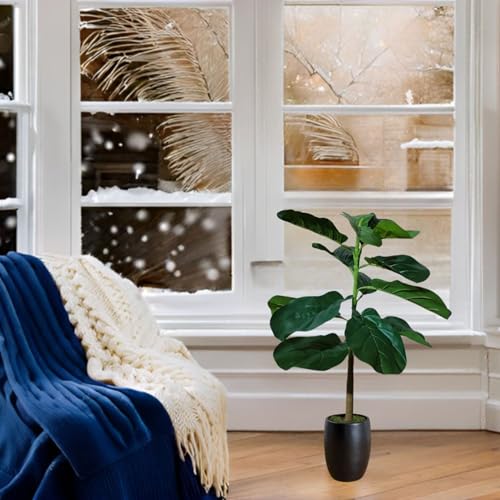 Image of Kayra Decor 2.5 Feet Artificial Fiddle Leaf Fig Plant for Home Decor