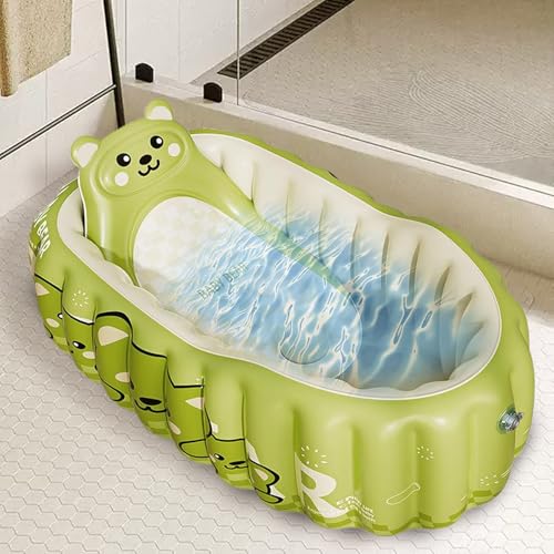 Bébé piscine gonflable portable et pliable avec tapis anti-dérapant - 3