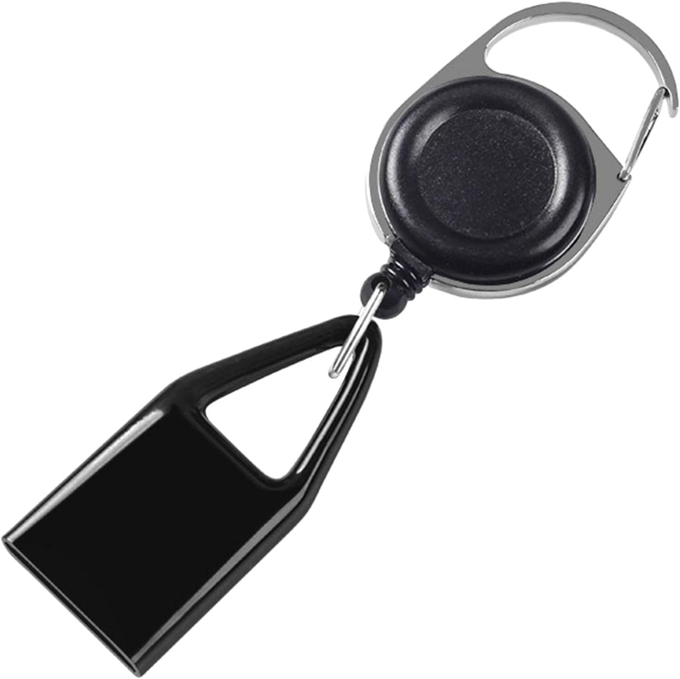 Black Retractable Lighter Leash For Men and Women - 25 Inch