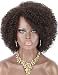 Kalyss Short Afro Kinky Curly Wigs for Black Women Premium Synthetic Hair Wigs with Hair Bangs 150% Density Bouncy and Full Natural Looking Hair Replacement Wig