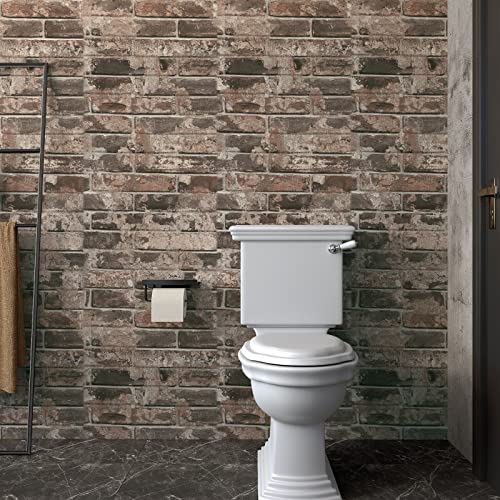 VaryPaper Papel Pintado Pared Efecto Ladrillo 3d 40cmx200cm Revestimiento de Paredes Vinilos para Muebles Papel Autoadhesivo Pared Lavable Baño Papel de Pared Salon Papel Tapiz Vintage Cocina Comedor