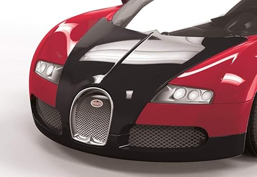 Miniatura 4 de Airfix Quickbuild Bugatti Veyron J6020 - Kit de construcción de ladrillo rojo y negro