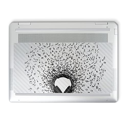 Image of MightySkins Carbon Fiber Skin Compatible with HP Spectre x360 14 inch (2022) Full Wrap Kit - Earworm | Protective, Durable Textured Carbon Fiber Finish | Easy to Apply | Made in The USA