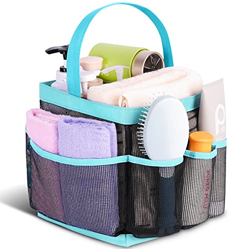 Image of EUDELE Mesh Shower Caddy Portable for College Dorm Room Essentials, Shower Caddy Dorm with 9-Pocket Large Capacity for Beach, Swimming, Gym, Camping, Travel essentials