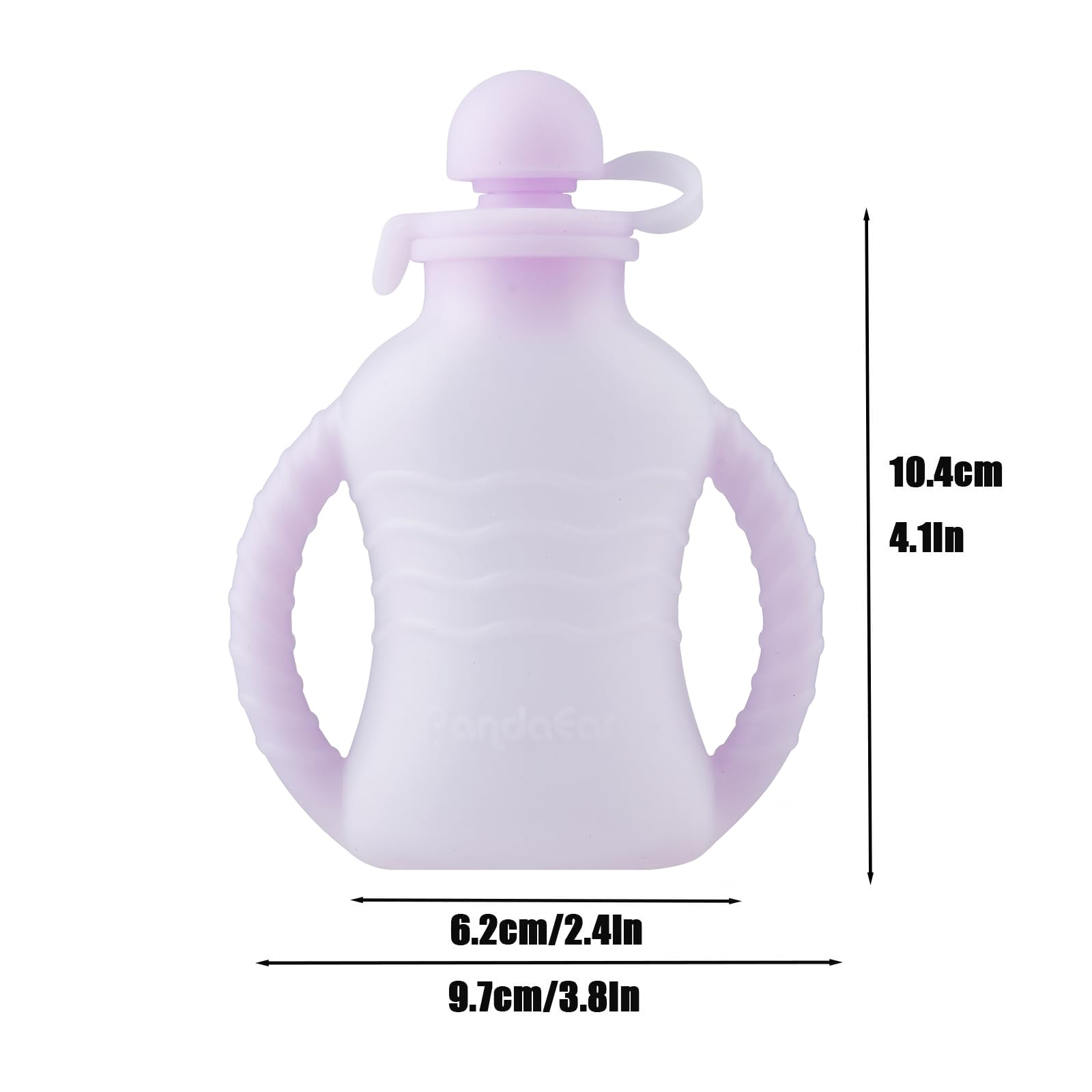 Lot De 3 Gourdes Réutilisables En Silicone Pour Bébé - 120 Ml, Avec Cuillères Doseuses Et Entonnoir, Sans BPA, Lavables Au Lave-vaisselle