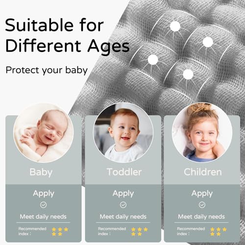 image for Yoofoss Hooded Baby Towels for Newborn 2 Pack 100% Muslin Organic Cott