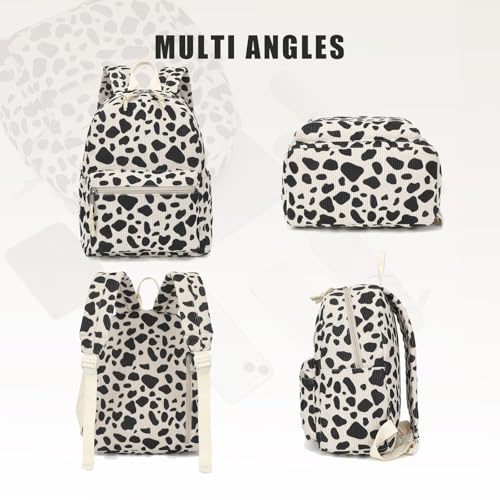 Image of Corduroy Womens Mini Backpack Girls Small Backpack Purse Fashion Casual Daypack School Bookbag (Cow Print)