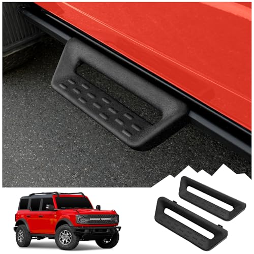 MABETT 2Pcs Running Boards Side Steps for 2021-2026 Ford Bronco 2/4 Door AccessoriesBlack Side Steps Bar Rock Sliders Nerf Bar fit Bronco
