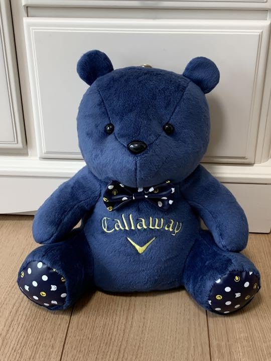 Callaway - 【キャロウェイ】フーディ ボア 中綿 ベスト 星 プリント クマ M 紺×白 キャロウェイ】フーディ ボア 中綿 ベスト 星 プリント クマ M 紺×白