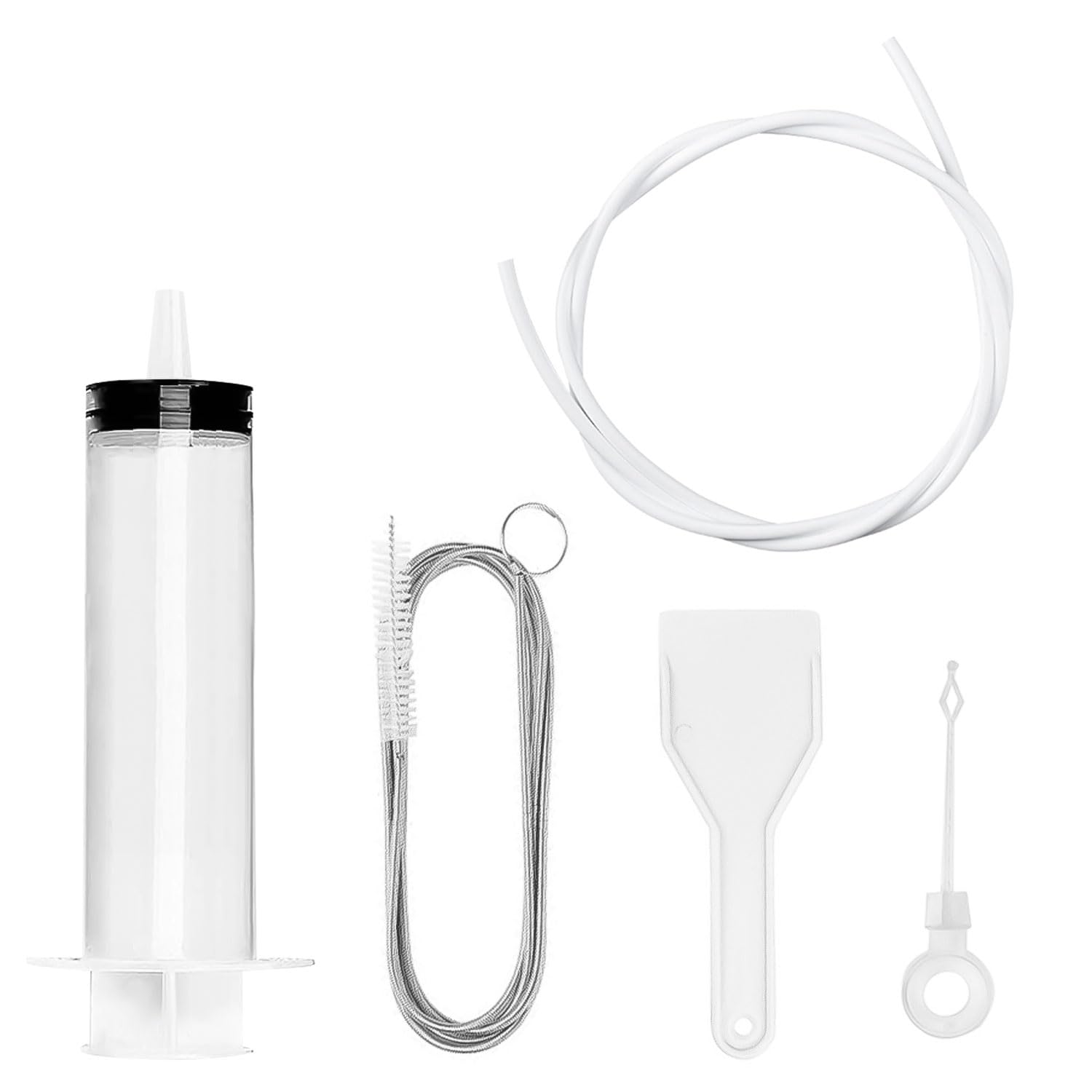 5 Pcs Refrigerator Scrub Brush Set, Fridge Drain Hole Cleaning Tool Kit, Drain Pipe Cleaning Brush for Home Kitchen Refrigerator Cleaning