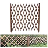 JHHL Valla Extensible Puerta, insertado en el Suelo de Madera de jardín Enrejado de Inicio Patio, jardín Planta Climb Trellis partición Decorativo (Size : 70x180cm)