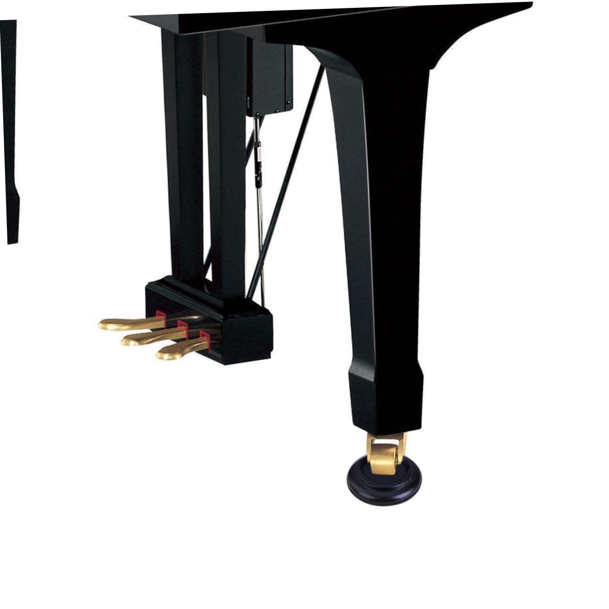 Totority 8pcs Non-slip Piano Mats for Upright Pianos Anti-noise Floor Protectors Caster Pads 8.7cm Diameter