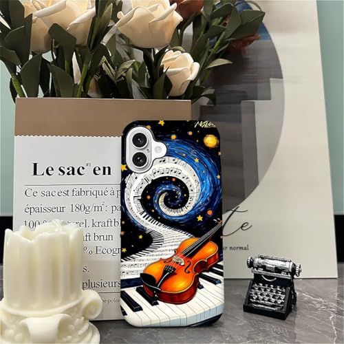 Coque iPhone 16 silicone piano violon antichoc et anti-rayures - 5