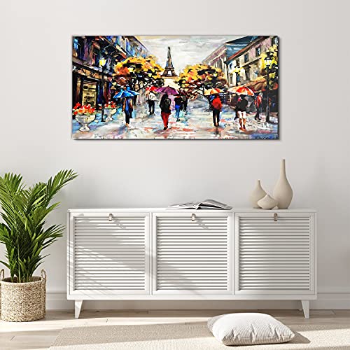 Tableau acrylique Paris 120x60 cm pour salon et chambre