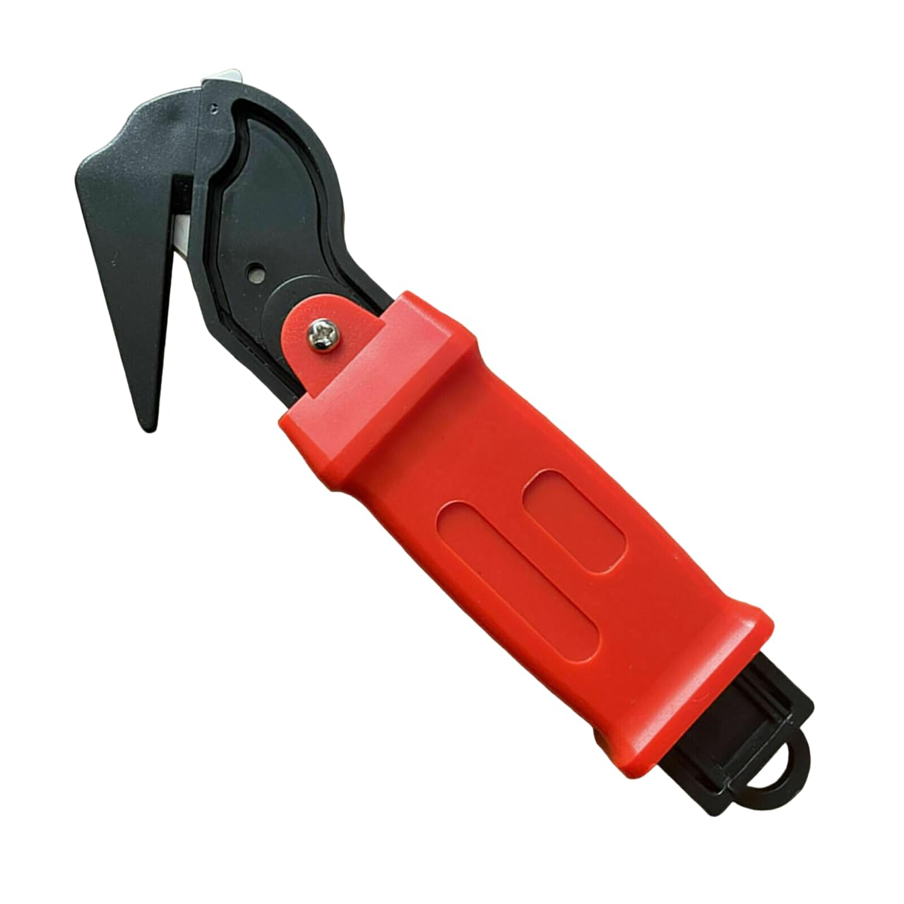 Moving Edge Safety Knife Box Opener Tape Cutter Shrink Wrap Knives Hook Knife Film/Tape/Strapping Cutter (10, RED)
