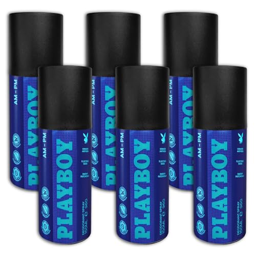 Playboy AM to PM - Desodorante en spray (6 unidades, 150 ml, 6...