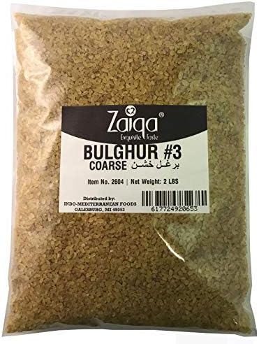Zaiqa Bulgur Wheat #3 | Easy to Prepare, Delicious to Taste, 100% Whole Durum Wheat | Good for Nutritious Quick Side Dishes, Pilafs & Soups | Also a Rice Alternative - 2 LBS (No. 3 - Coarse Grain)