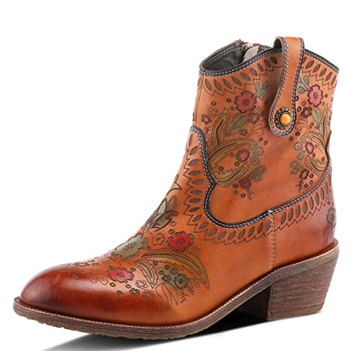 Spring Step L'Artiste Galop Boot for Womens - Ankle Boots with Inside Zipper Closure - Comfortable Western Ladies Boots for Outdoor
