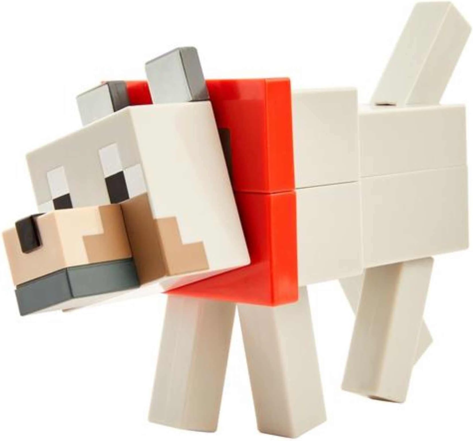 Minecraft Fusion Wolf Figure Craft-a-Figure Set, Build Your Own Minecraft Character to Play with, Trade and Collect, Toy for Kids Ages 6 Years and Older