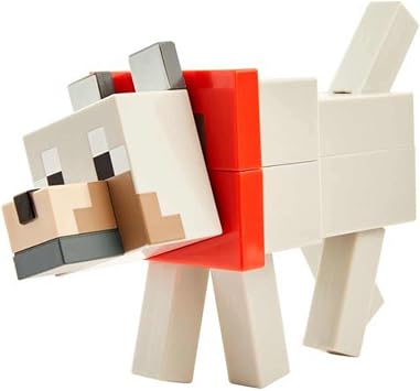 Minecraft Fusion Wolf Figure Craft-a-Figure Set, Build Your Own Minecraft Character to Play with, Trade and Collect, Toy for Kids Ages 6 Years and Older