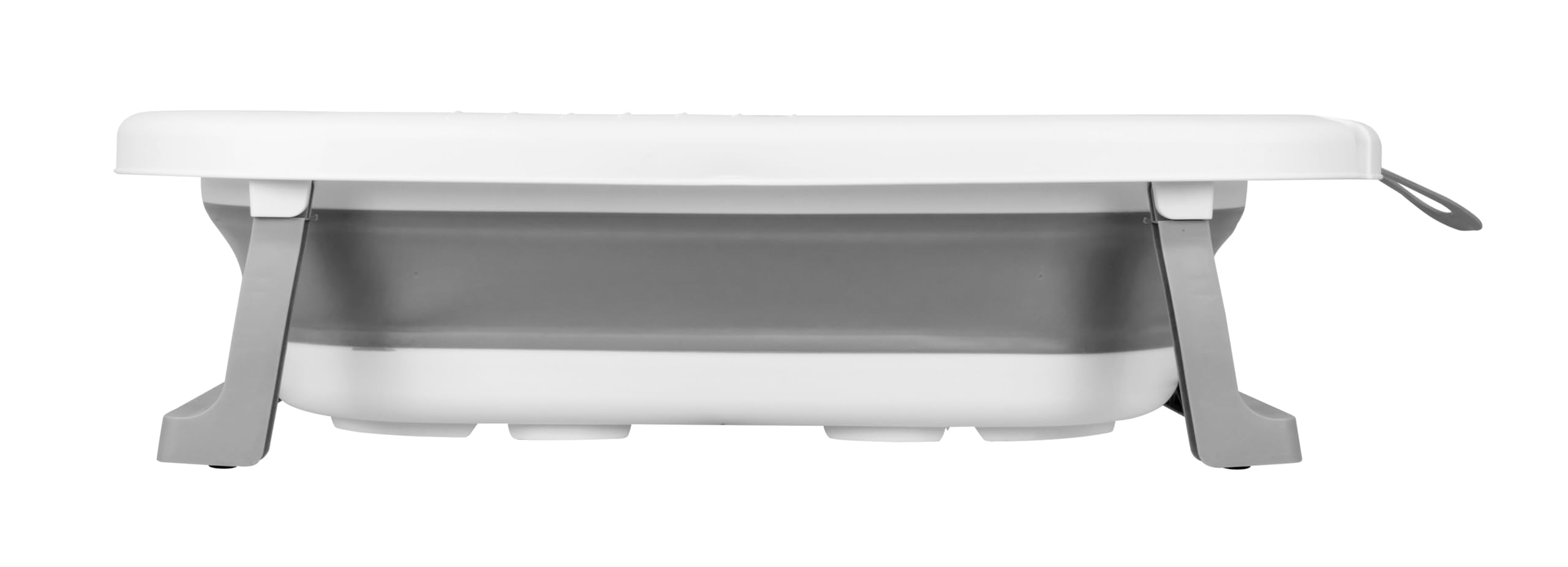 Toral Bañera Plegable Bebé con Patas Gris - Bañera Bebe con Patas Comoda, Facil de Guardar y Usar, Patas Antideslizantes y Colgador - Bañera Bebé Plegable Portatil - Modelo Bathy Gris