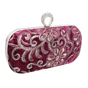 PRETYZOOM 1pc Embroidered Evening Bag Evening Clutch Bag Banquet Lady Bag Banquet Clutch Bag Women Clutch Bag