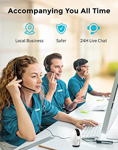 Laview Baby Monitor Camera With Phone App (2 Pack+2 32Gb Sd Cards), 1080P Wifi Pet Camera Indoor, 360° Home Security Camera With Motion & Sound Detection, Two-Way Audio, Night Vision, Works With Alexa #TOP3