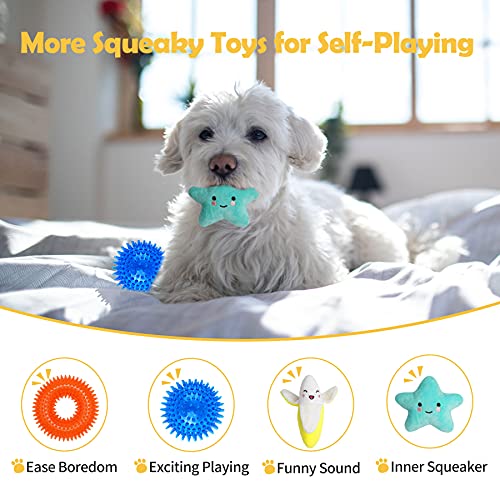 KIPRITII-18-Pack-Super-Value-Puppy-Toys-Puppy-Teething-Chew-Toys-with-Rope-Toys-Dog-Bite-Toys-and-More-Squeaky-Toys-for-Small-Dogs