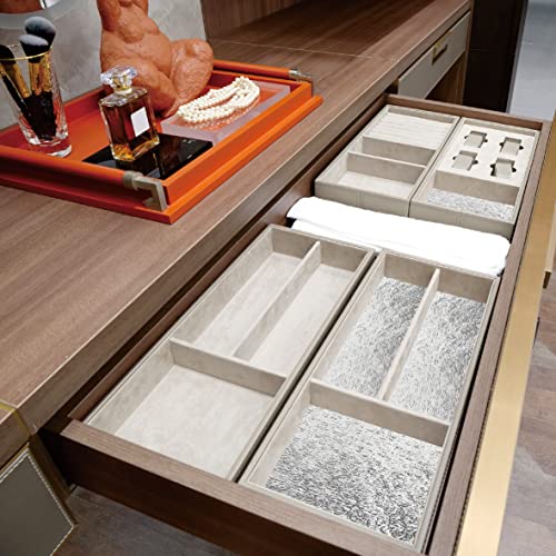 4Pcs Kitchen Wallpaper Oil Proof Sticker Backsplash Aluminum Foil Oil Self-Adhesive Paper Silver Cabinet Liner, Peel And Stick Backsplash For Countertop Cabinet Drawer Liner Shelf Liner #TOP4