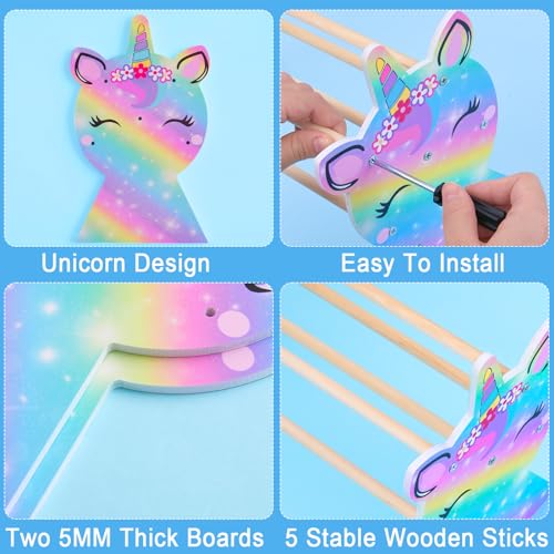Unicorn Castle Headband Holder Girls Hair Accessories Organiser Hairband Display Stand Organiser for Girls Room Accessories - Image 2