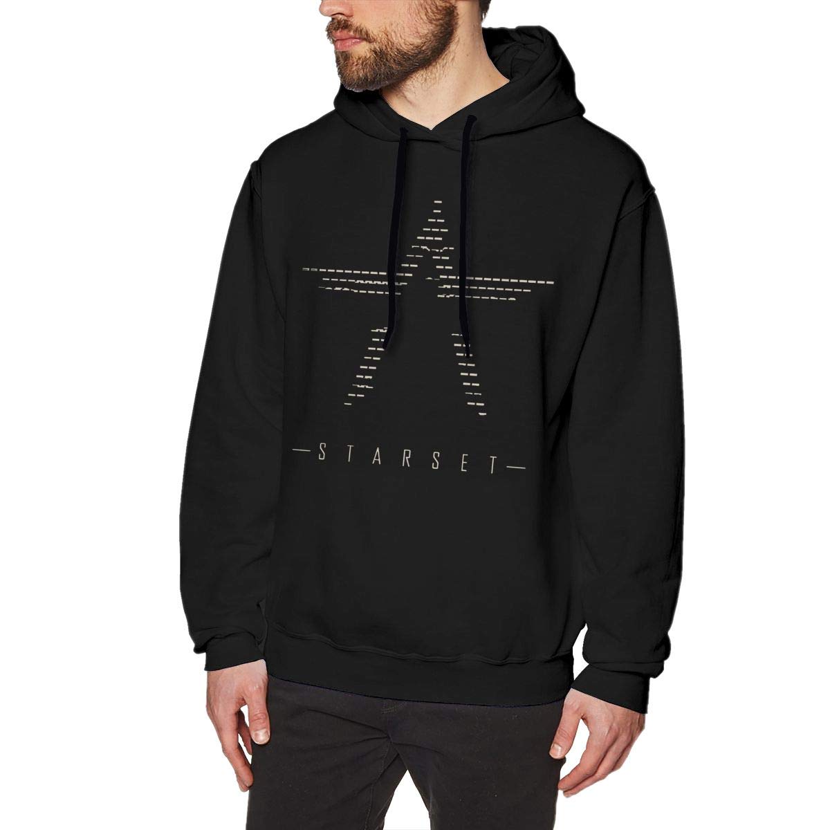 Band Mens Hoodies Sweater Fashion Long Sleeve Top No Pocket Hoodies Hooded  Sweatshirt