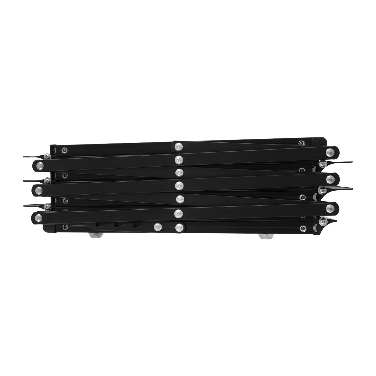 Portariviste pieghevole, 6 scomparti, formato A4, con cuscinetti antiscivolo e funzione di supporto avanzata, robusto espositore per fiere uffici e aree di ricezione