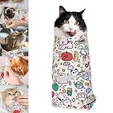Wreyng 3-in-1 Cat Grooming Restraint Bag for Nail Trimming, Ear Cleaning & Medicine - Escape-Proof Design with Anti-Scratch Lining, Calming Pressure - Fits Cats & Kittens Up to 15lbs