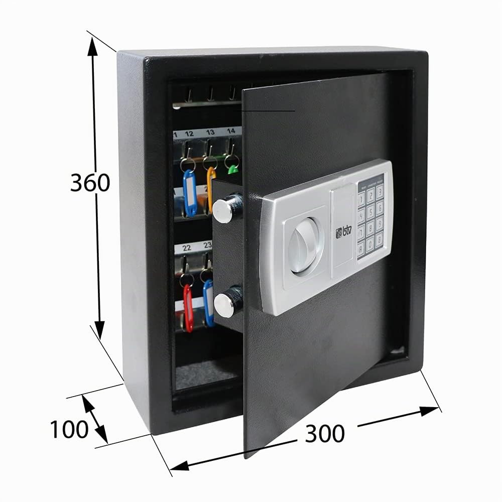 BTV Armario Llavero Seguridad 360X300X100 Acero Ne48 Electron.